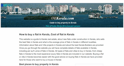 Desktop Screenshot of okkerala.com